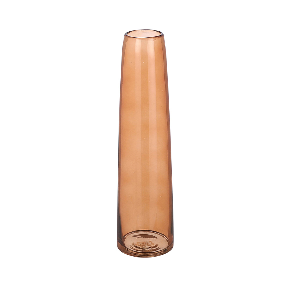 Florero de vidrio 37.5 cm xandra cafe