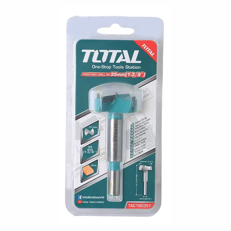 Broca Forstner para bisagra invisible en madera y melamina 35 mm Totall