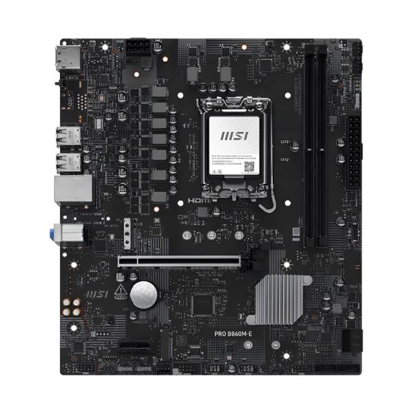 Tarjeta Madre MSI Pro B860M-e LGA 1851 Micro-ATX DDR5 – Negro