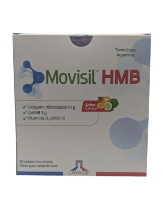 Movisil HMB, sabor cítrico, caja con 30 sobres de 10 g