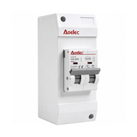 Breaker 2P 125 A Parche Interior Con Caja Aoelec