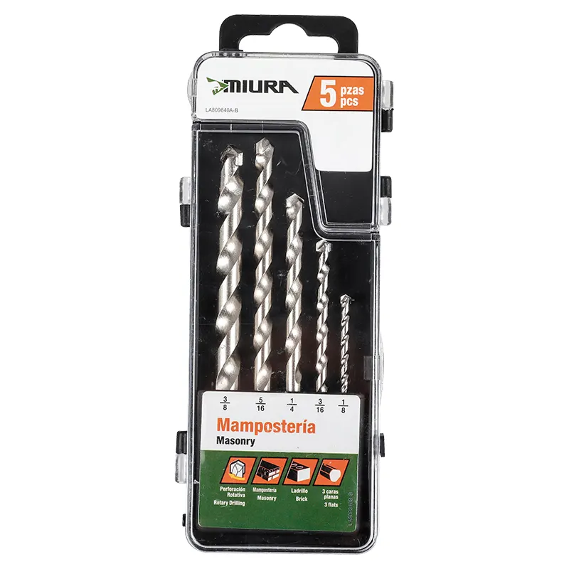 Juego de brocas para concreto 5 piezas Miura