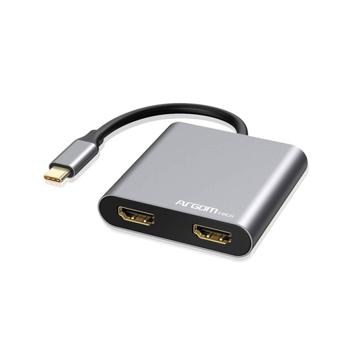 ARGOM ARG-UB-0182 4 EN 1 HUB TIPO C 2XHDMI ARG-UB-0182