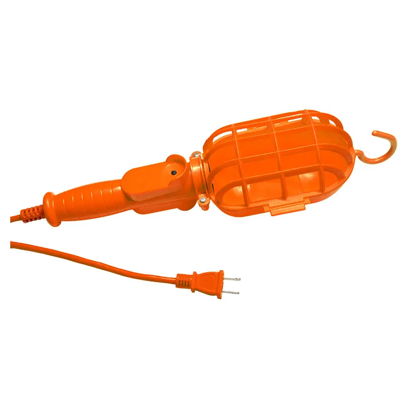 Extensión eléctrica con socket 18 AWG 8 m uso medio naranja
