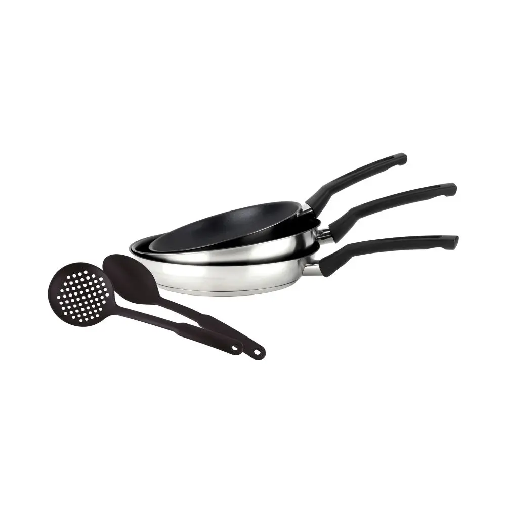 Juego de Sartenes Magefesa 20-24-28 cm Acero inoxidable 5 piezas Plateado Dinox