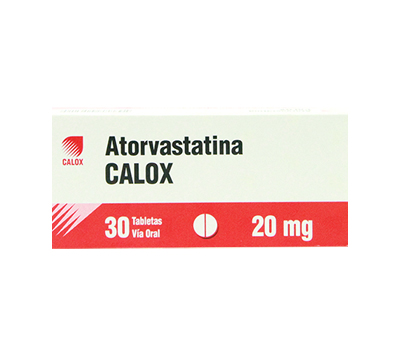ATORVASTATINA CALOX 20 MG TABLETAS VIA ORAL 1+1