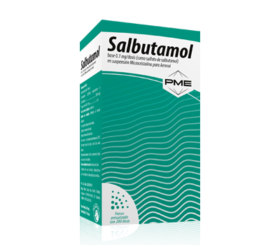 SALBUTAMOL INHALACIÓN PME 200 DOSIS INHALADOR VIA ORAL