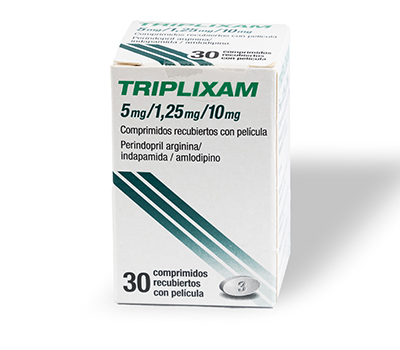 TRIPLIXAM 5 MG/1.25 MG/10 MG COMPRIMIDOS VÍA ORAL