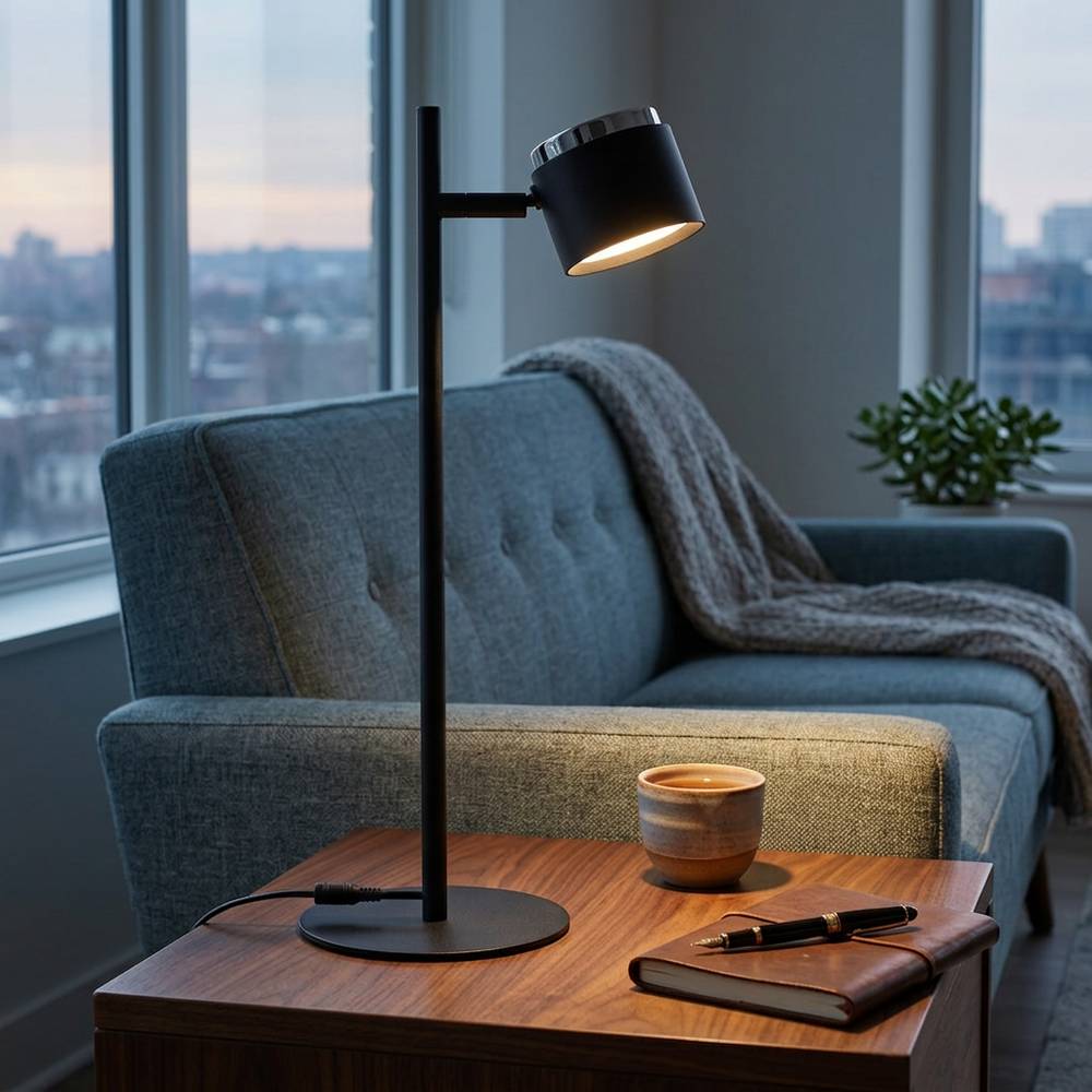Lámpara de escritorio led 4.5w negra