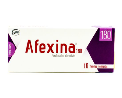 Afexina 180 mg 10 tabletas