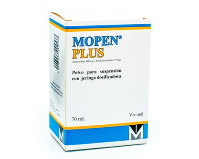 Mopen Plus, 400 mg/57 mg, polvo para suspension, 70 ml