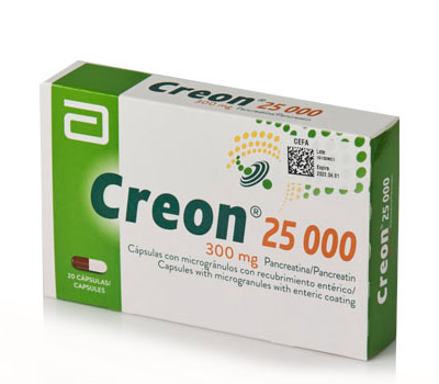 CREON 25000 300 MG CÁPSULAS VÍA ORAL