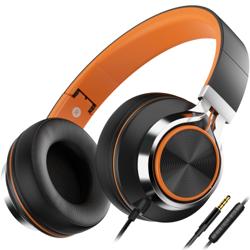 AILIHEN C8 Kids Wired Headphones with Mic for School, 3.5mm, Bl