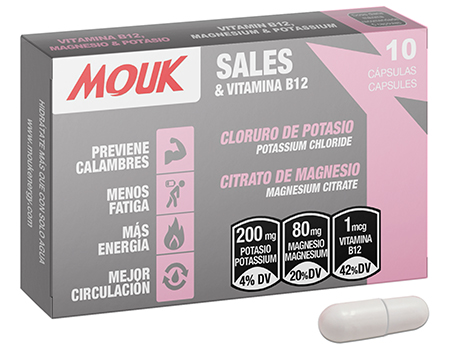MOUK Energy Electrolito+Vitamina B12 x10 cápsulas