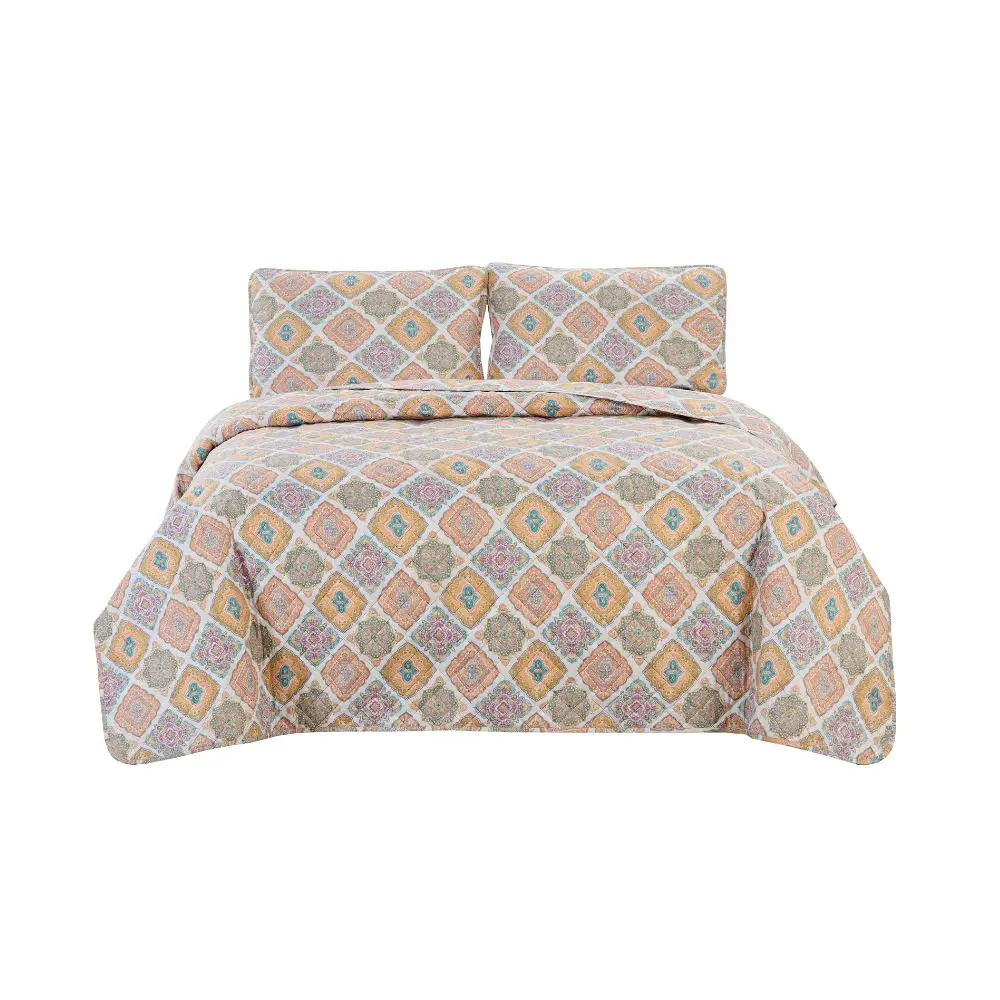 Set de Colcha Quattro King Naranja QTTBDQK07