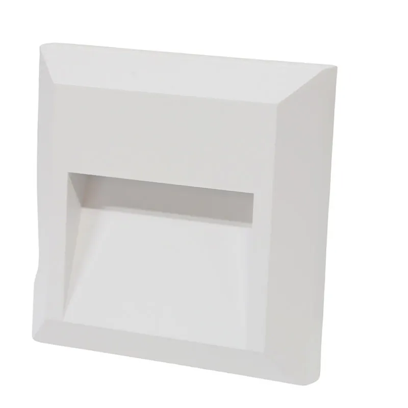 Lámpara led empotrable blanca para pared