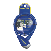 Candado Cable Acero Azul 10 x 650 mm Goodyear