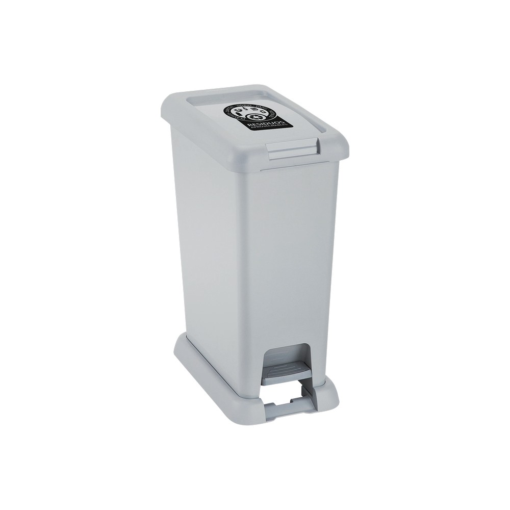 Basurero de pedal 35lt blanco