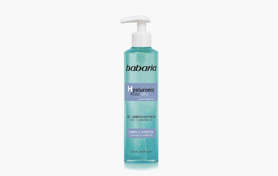 Babaria, gel limpiador, acido hialurónico, 200 ml