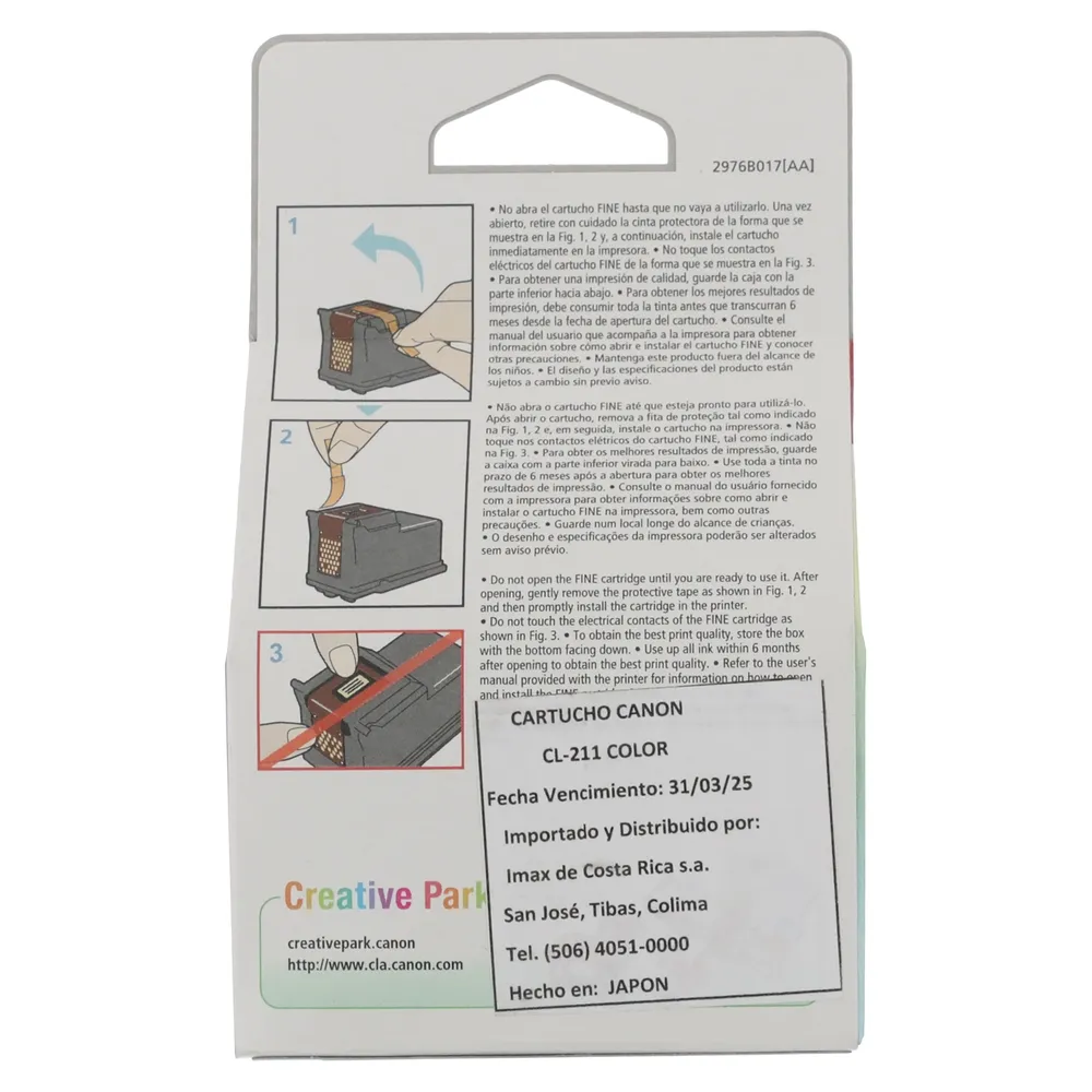 Cartucho De Tinta Canon Color Cl 211