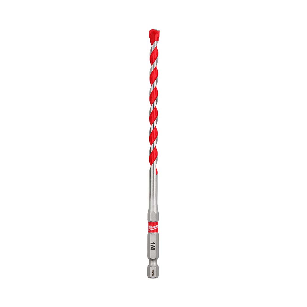 Broca para concreto de carburo 1-4 x 6 x 4 in