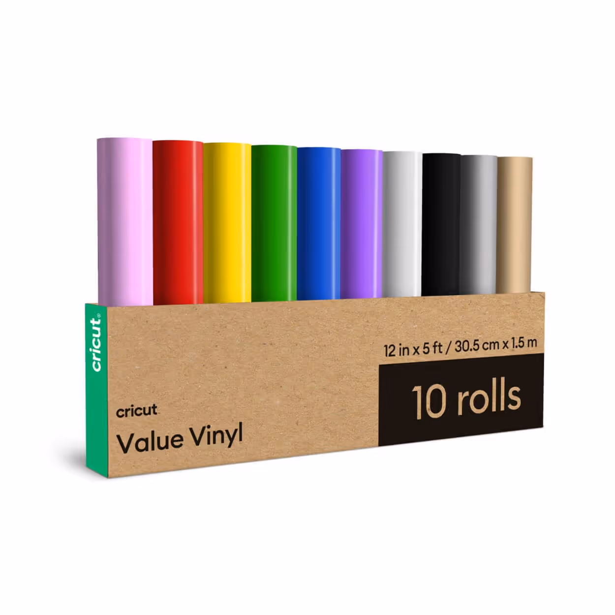 CRICUT VINIL VALUE SAMPLER – RAINBOW – 10 ROLLOS