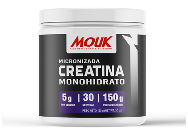 MOUK Creatina monohidratada 150 gramos