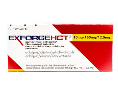Exforge HCT 10/160/12.5mg 28 comprimidos