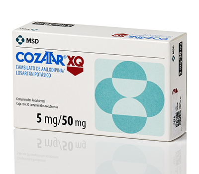 COZAAR XQ 5MG/50MG TABLETAS VIA ORAL