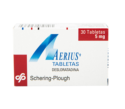 AERIUS 5 MG TABLETAS VIA ORAL