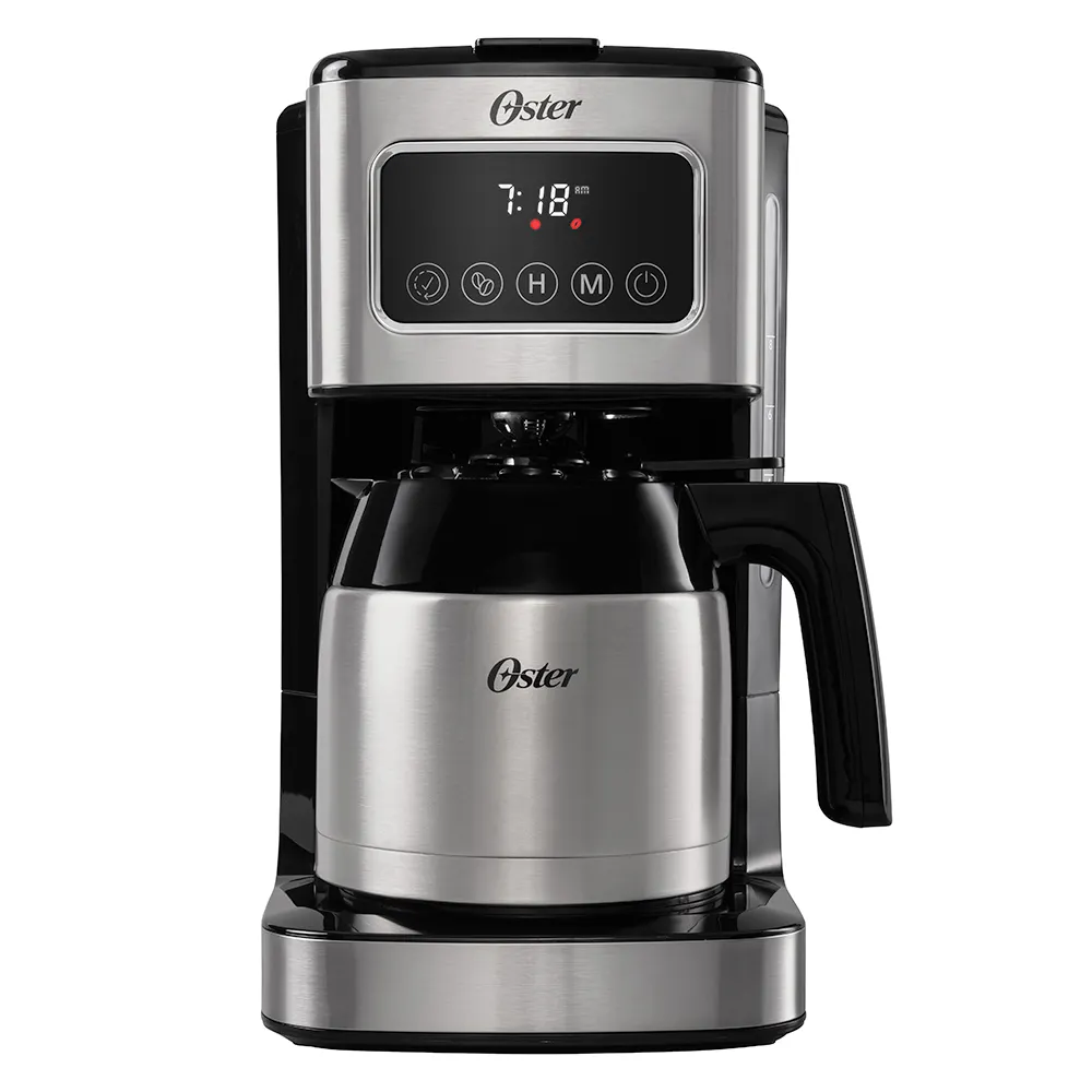 Cafetera Oster 8 tazas Negro y plateado BVSTD4404