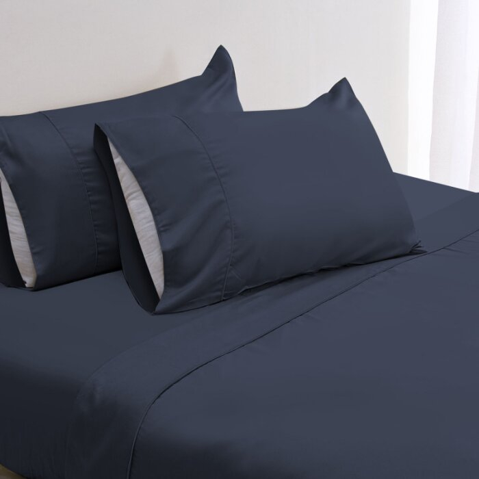 JUEGO DE SÁBANAS TWIN 300 HILOS AZUL HAUS