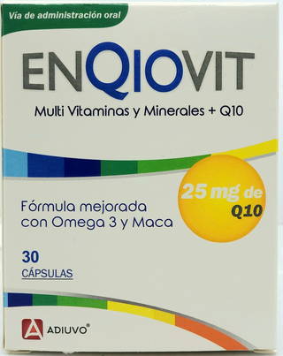 Enqiovit Q10 Adiuvo, 30 capsulas