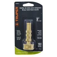Piton Bronce Manguera 3" Chorro Ajustable Truper