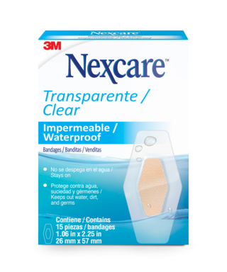 Curitas Nexcare Transparente Impermeable 15 unidades