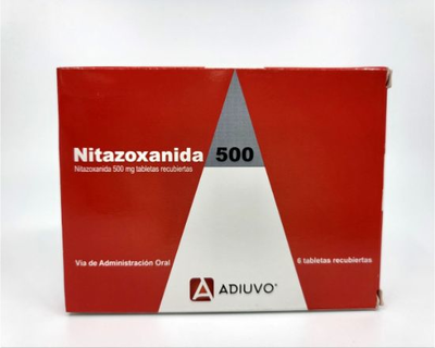 Nitazoxanida Adiuvo, 500 mg, 6 tabletas recubiertas