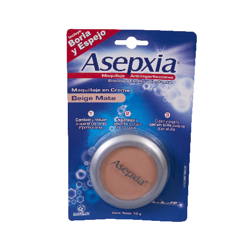 ASEPXIA BEIGE MATE POLVO COMPACTO 10 G