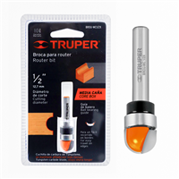 Cuchilla Router Media Caña Balero 1/2" Truper