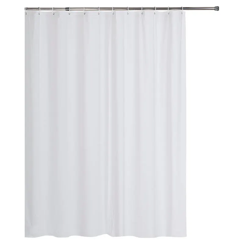 Cortina de baño poliéster blanco 183 x 183 cm