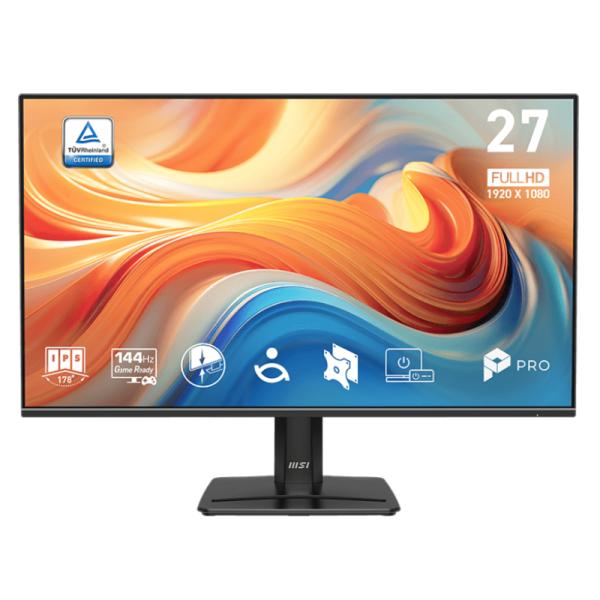 MONITOR MSI PRO MP242A E2 23.8″ PLANO 1920 x 1080 120Hz IPS HDMI Y DISPLAYPORT 9S6-3PD1CT-002 NEGRO