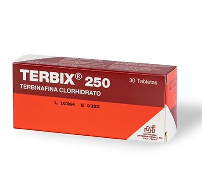 TERBIX 250 MG TABLETAS VÍA ORAL