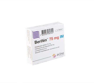 BERIFEN 75 MG AMPOLLA INYECTABLE