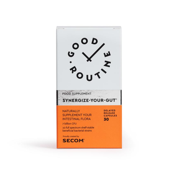 GOOD ROUTINE SYNERGIZE YOUR GUT CAPSULAS 30 UNIDADES