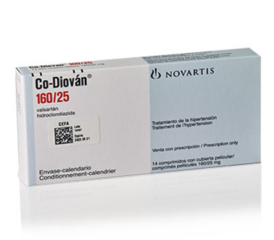 CO-DIOVAN 160/25 mg x 14 TABLETAS