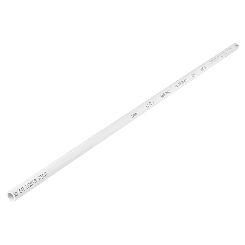 Tubo PVC SCH40 1/2" x 1 m