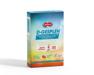 D-Gesplen, Sabor Fresa, 20 capsulas Dispersables