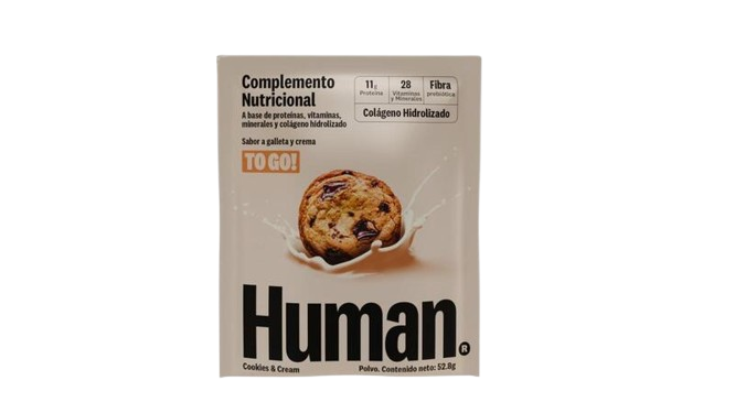 Human Adulto cookies and cream sachet 52.8 gramos
