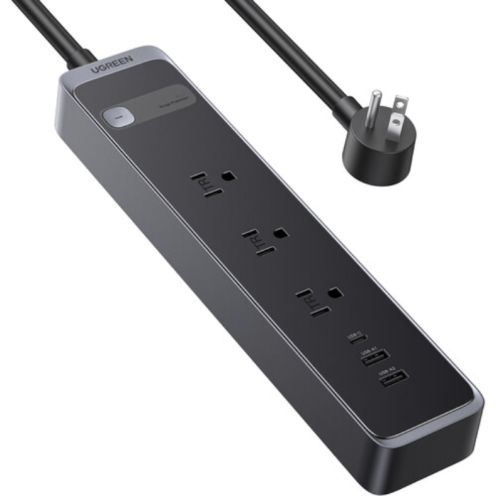 REGLETA PROTECTORA DE SOBRETENSIONES 3 SALIDAS 30W UGREEN
