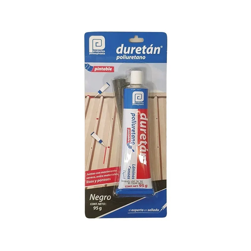Sellador poliuretano Duretán 95 g negro