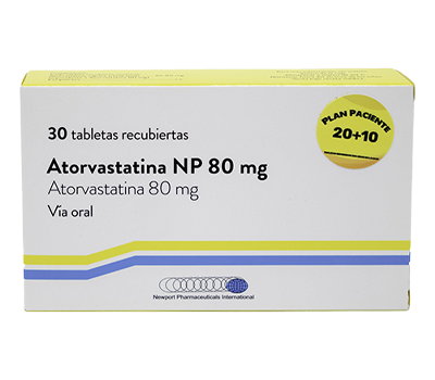 ATORVASTATINA NEWPORT 80 MG X 30 TABLETAS